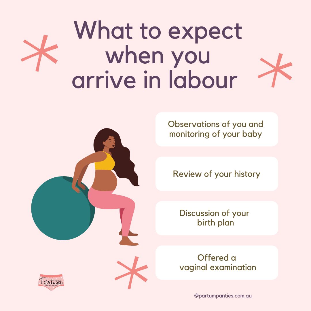 What to expect when you arrive in labour