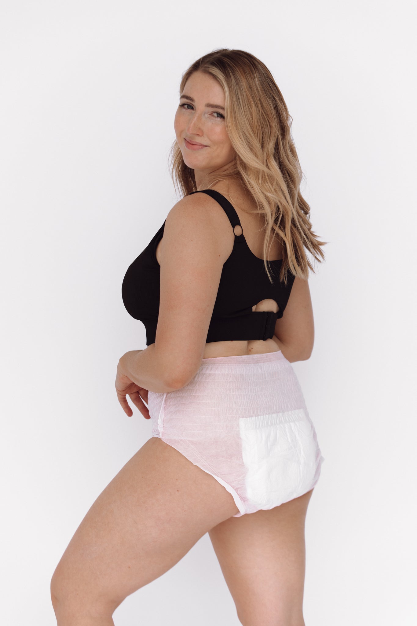 Partum Panties - 2 x packs of Disposable Postpartum Underwear High Waisted, Soft & Absorbent - Medium