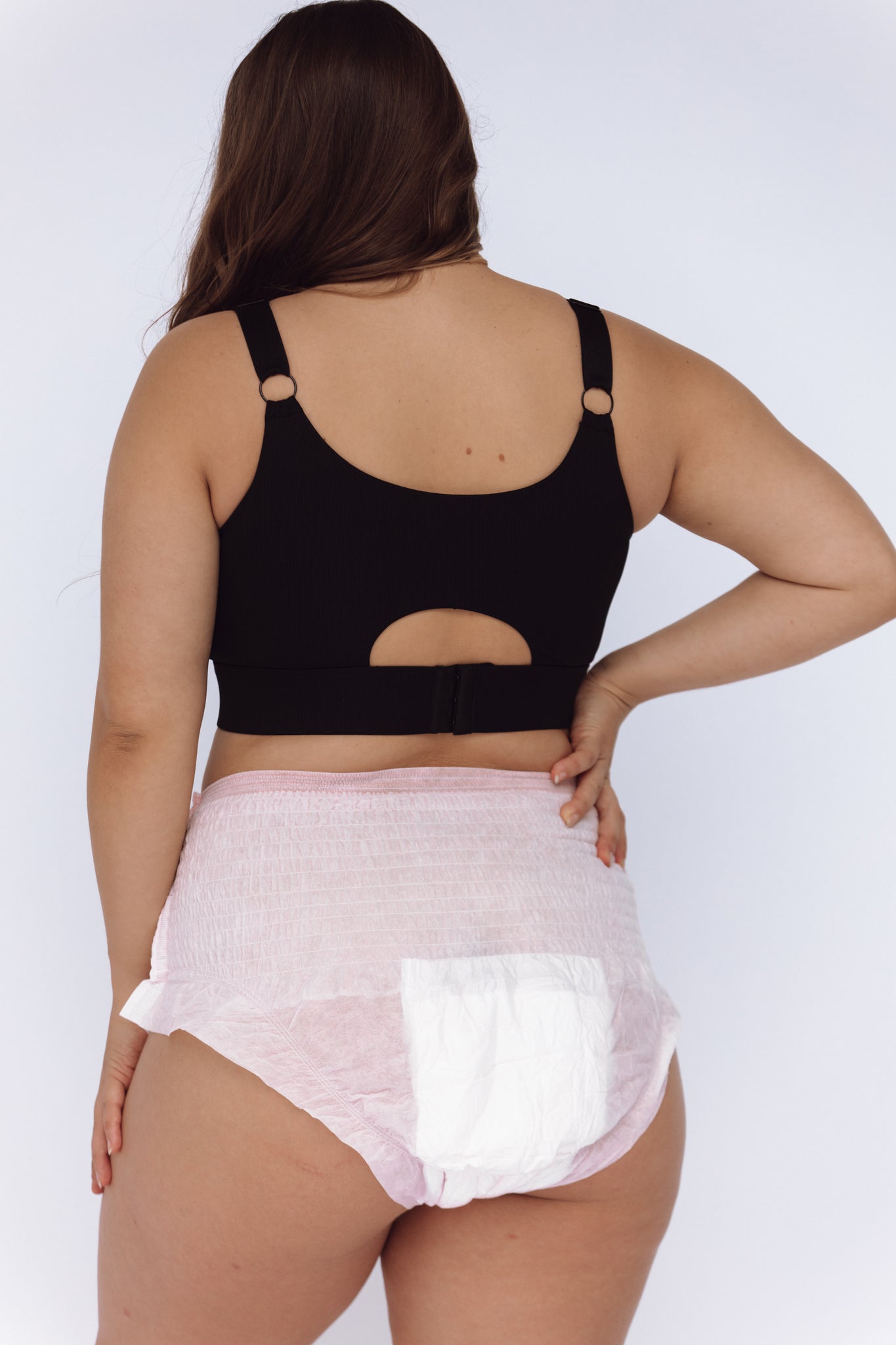 Partum Panties -  2 x packs of Disposable Postpartum Underwear High Waisted, Soft & Absorbent - Large
